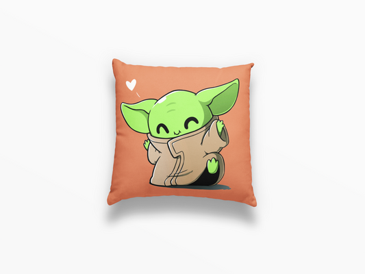 ALMOHADA STAR WARS: BABY YODA CORAZON