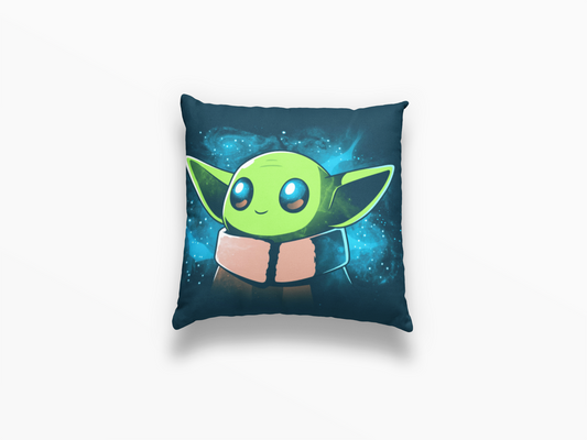 ALMOHADA STAR WARS: BABY YODA ESTRELLAS