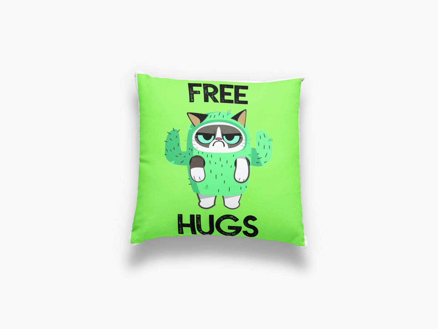 ALMOHADA GATOS: FREE HUGS