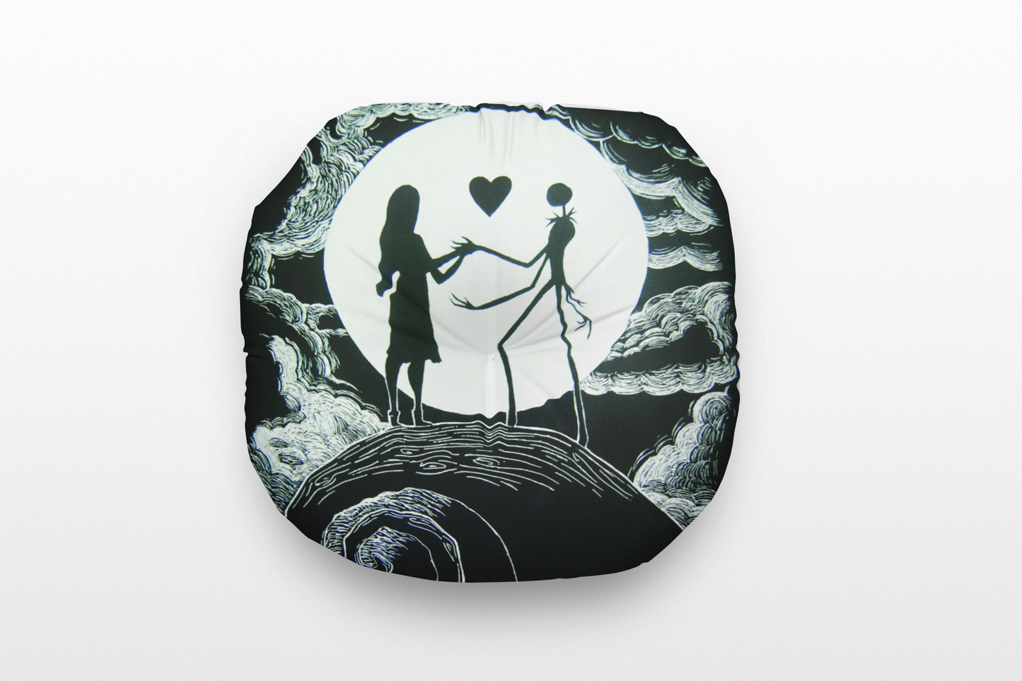 ALMOHADA JACK AND SALLY BLACK