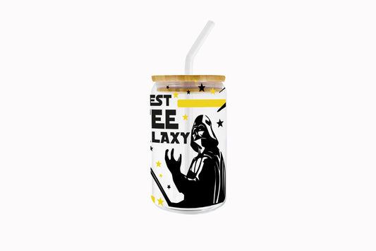 VASO DE VIDRIO CON SORBETE: DARTH VADER BEST COFFEE
