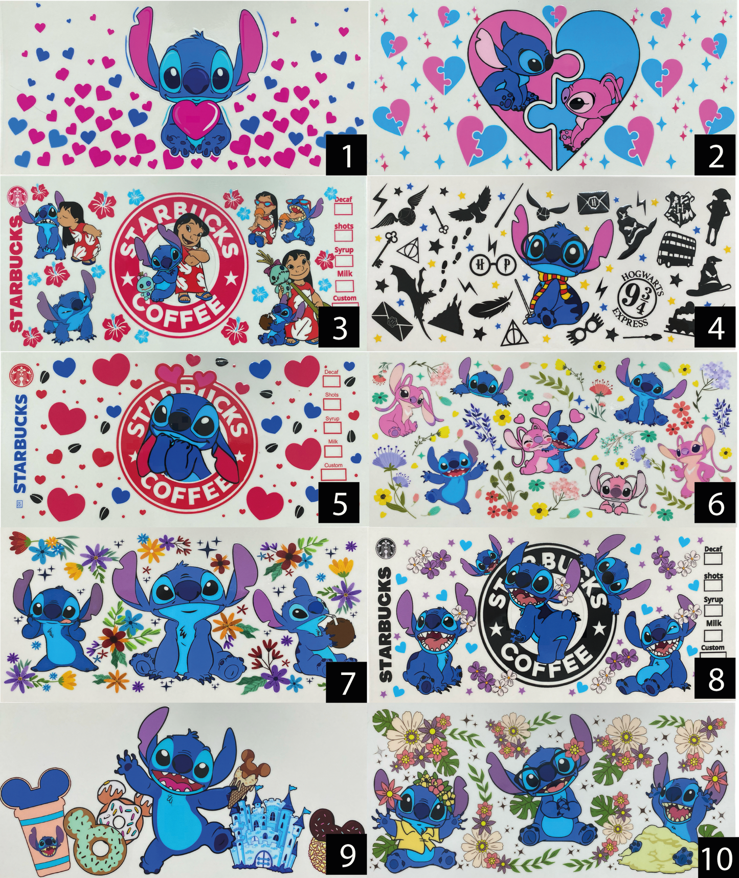 VASO DE VIDRIO CON SORBETE: STITCH